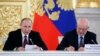 Russia -- Russian President Vladimir Putin delivers a speech during a session of the Council for Civil Society and Human Rights, as its chairman Mikhail Fedotov sits nearby, at the Kremlin in Moscow, December 8, 2016.