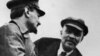 The dead communist revolutionaries Lev Trotsky (left) and Vladimir Lenin reportedly showed up at seances in Bila Tserkva in the 194os, landing a group of occultists in trouble with the Soviet authorities. 