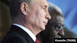 Ламин Диак с президентом РФ Путиным