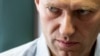Russian opposition leader Aleksei Navalny shown during a break in a 2018 court hearing of his appeal of a 30-day jail sentence for organizing unsanctioned protests. 