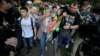 Moscow, Russia - Lyubov Sobol / Russian opposition figure Lyubov Sobol attends a rally to demand authorities allow opposition candidates to run in the upcoming local election and release protesters, who were detained during recent demonstrations, in Mosco