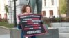 Activists turned out to support Konstantin Kotov.